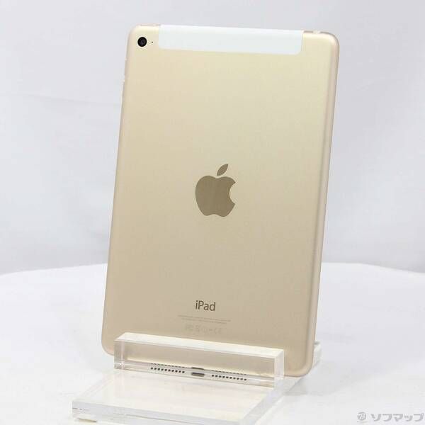 〔中古品〕 iPad mini 4 128GB ゴールド MK782J／A SIMフリー【305】 iPad mini 128GB cellular128GB MK782J&frasl;A docomoロック解除SIM