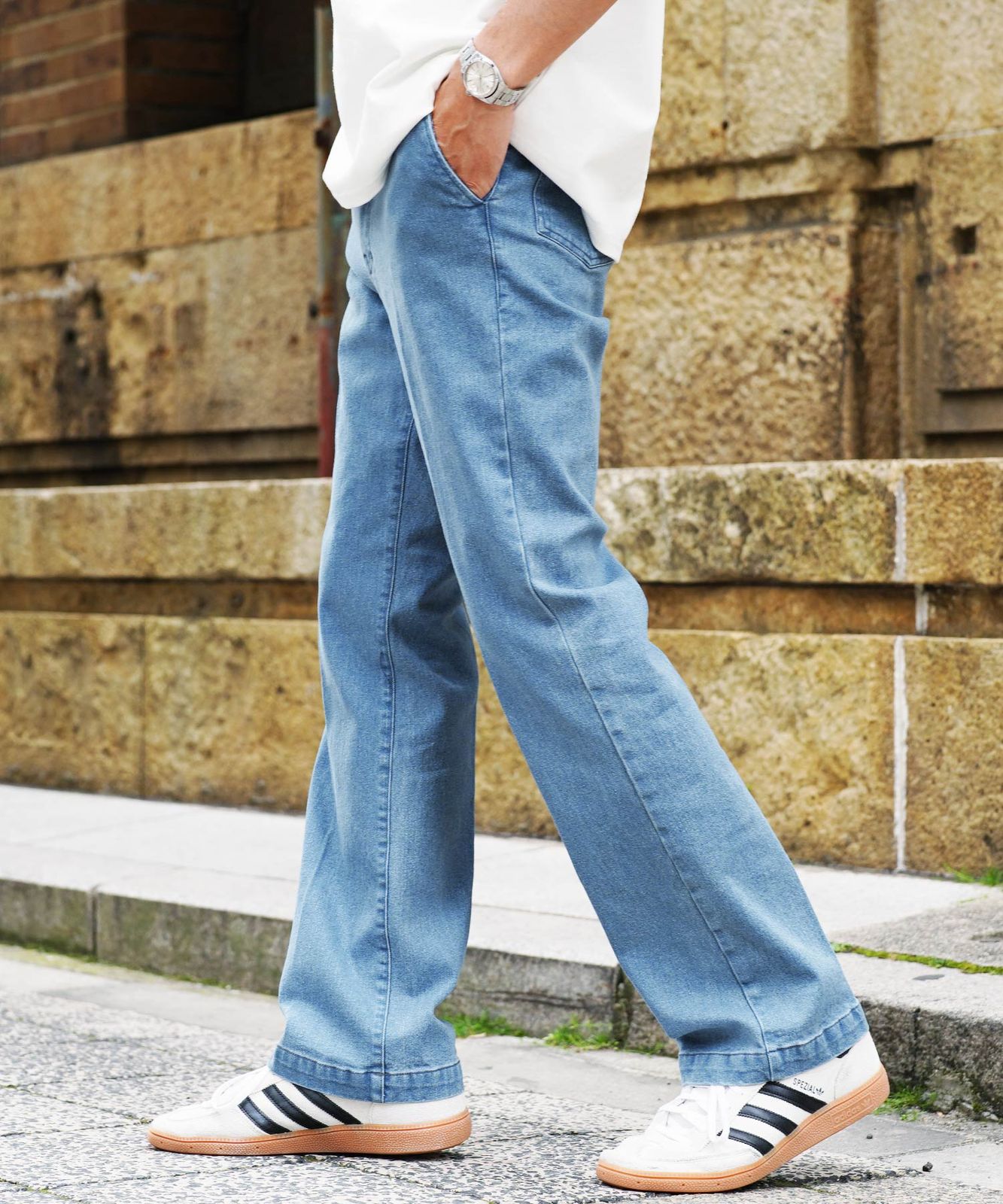 新品 未使用 JIGGYS SHOP(ジギーズショップ)シューカットデニムパンツ