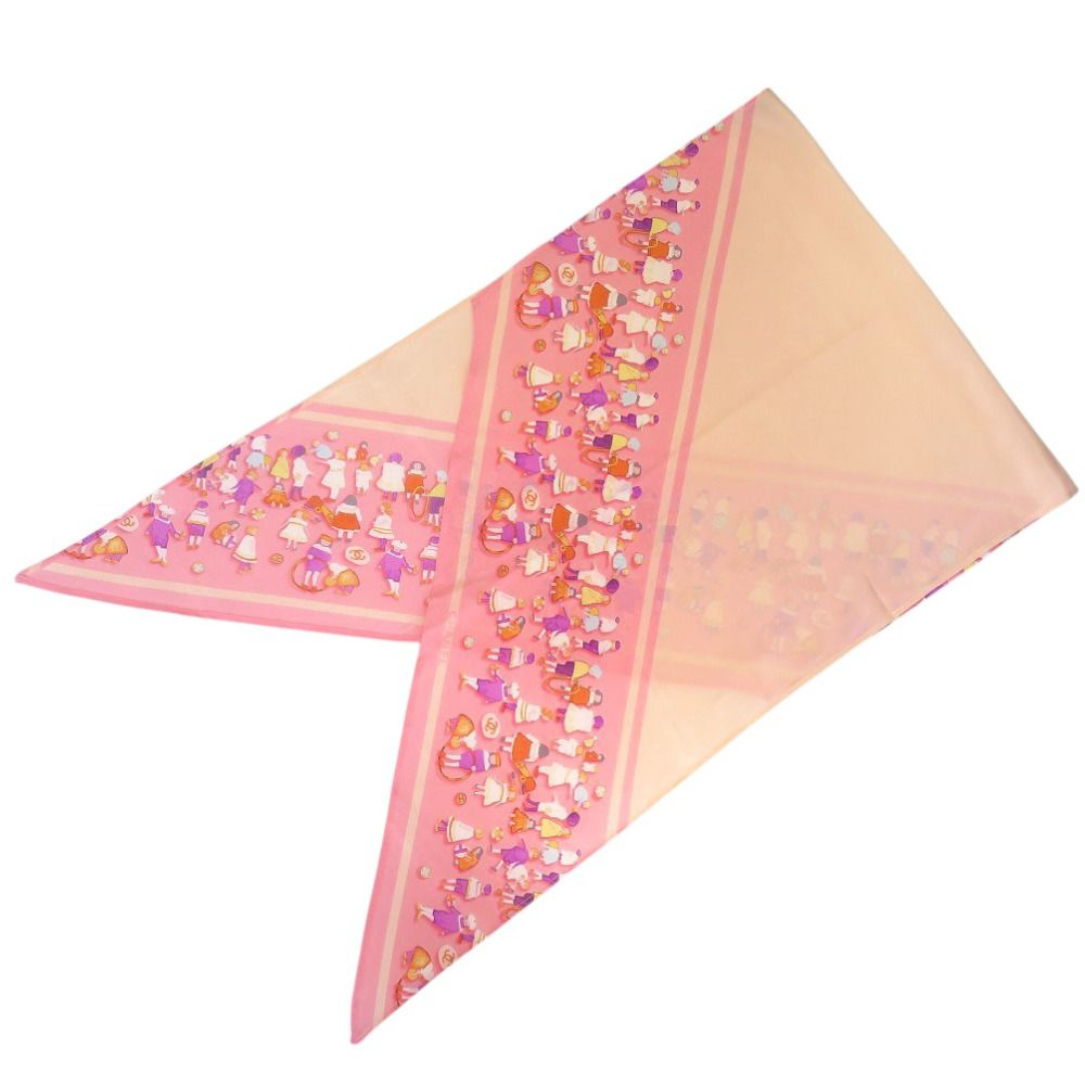 美品 シャネル ココマーク スカーフ ストライプ 子供 ヴィンテージ