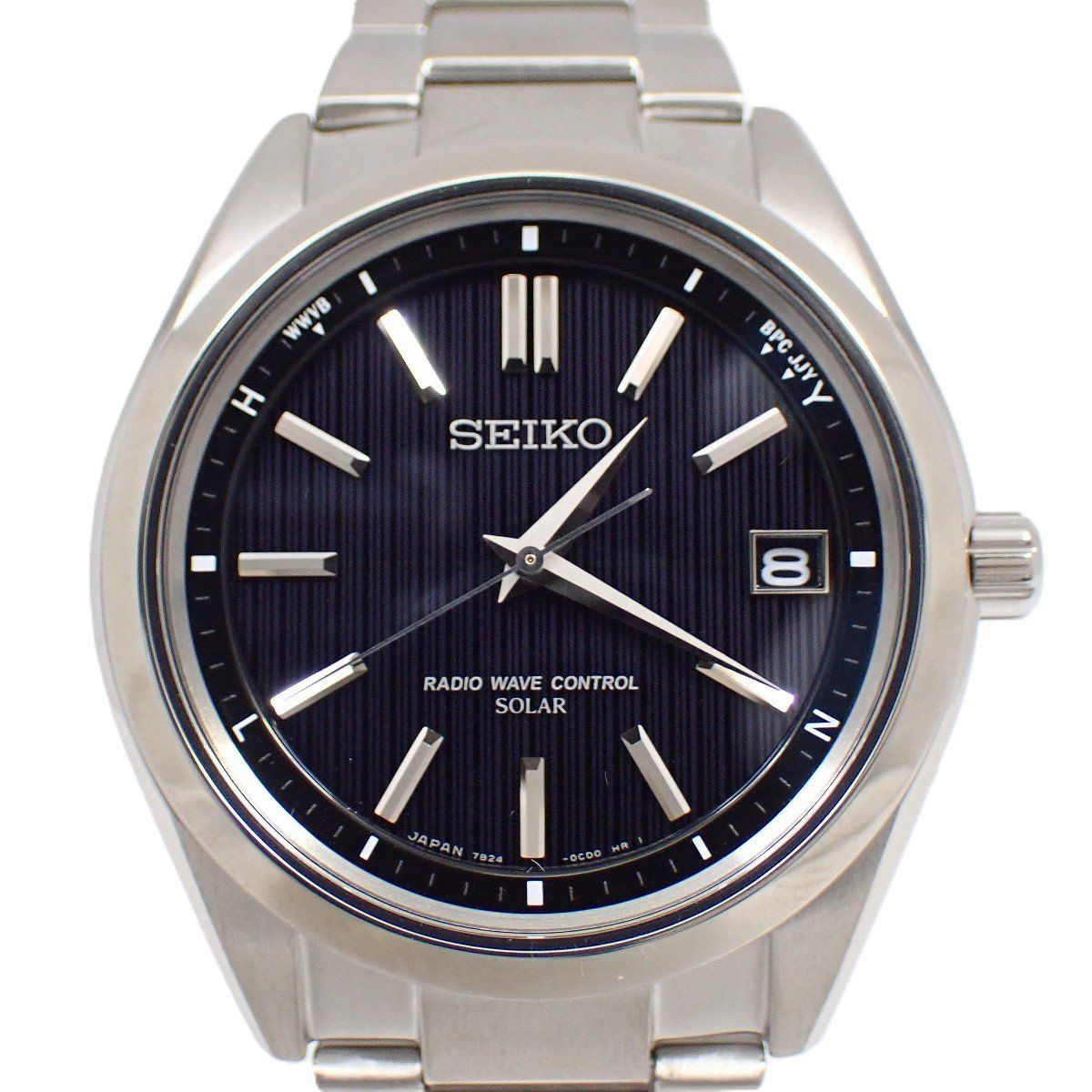 SEIKO セイコー ブライツ ソーラー電波 メンズ 腕時計 チタン 黒文字盤 SAGZ083 | 7B24-0BH0 いおき質店