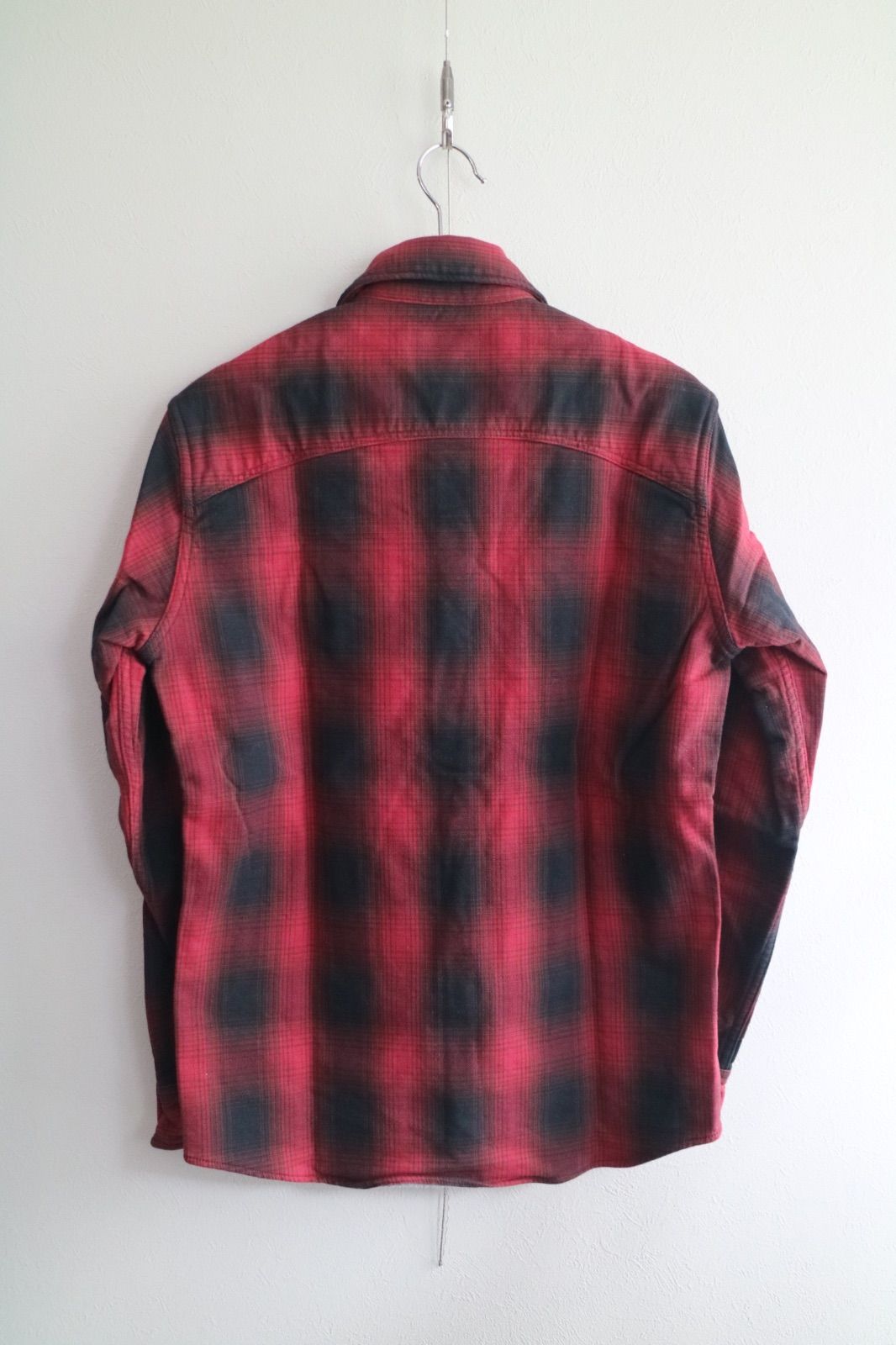 ヒステリックグラマーオンブレチェッククルーザージャケットレッド