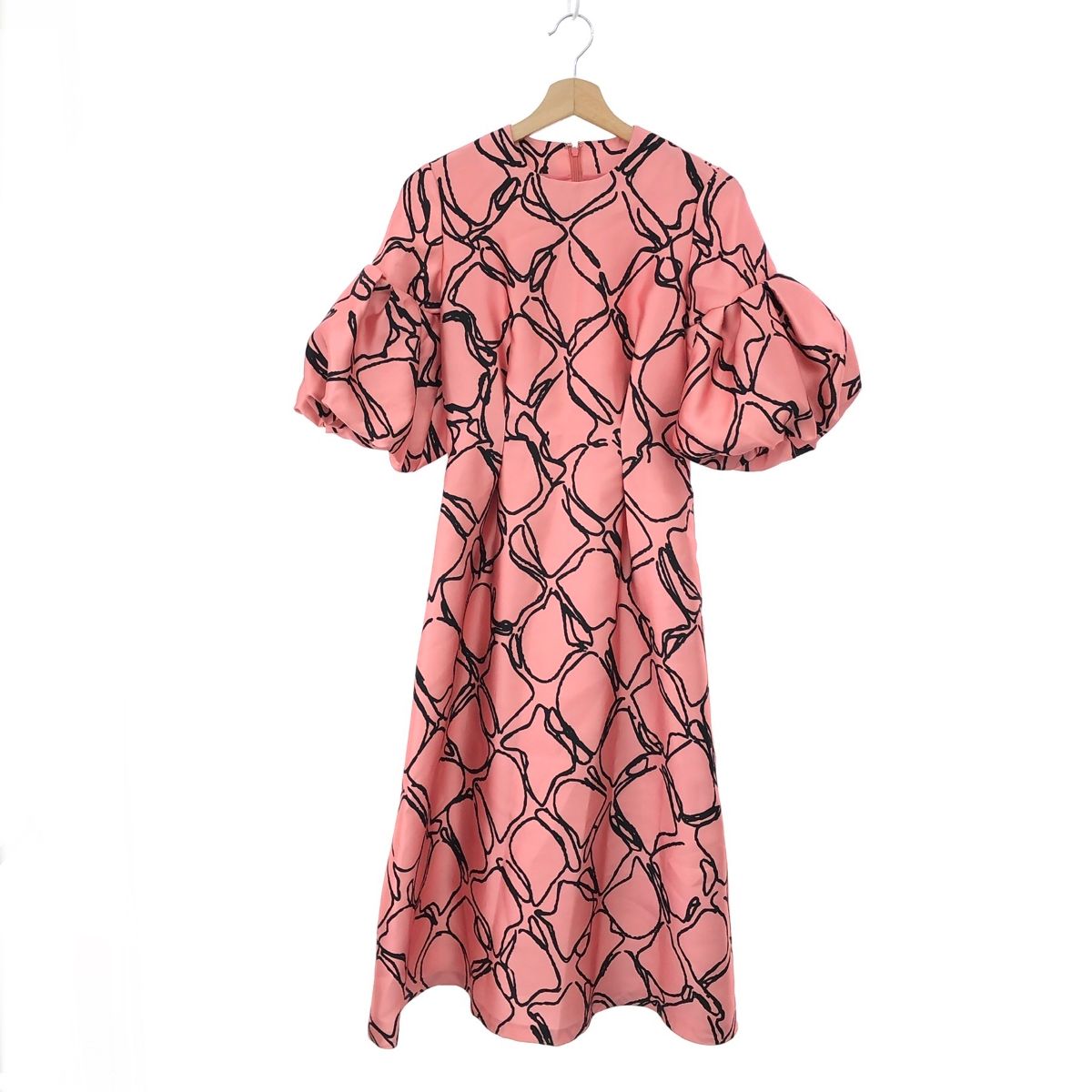 エミリオプッチ 竹の葉 ワンピース ブラック サイズ42 ストレッチ