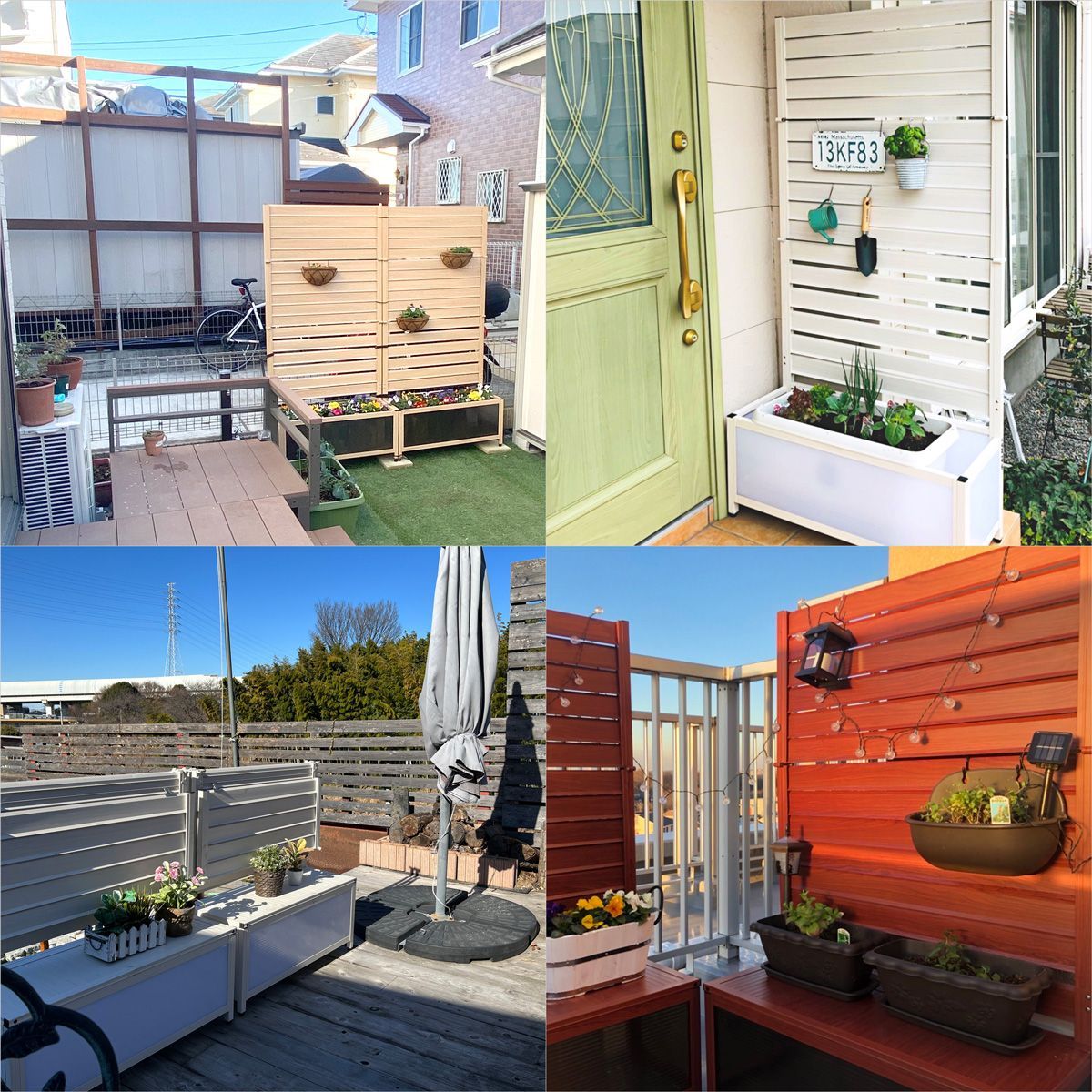 屋外 オレフェンスプランター
