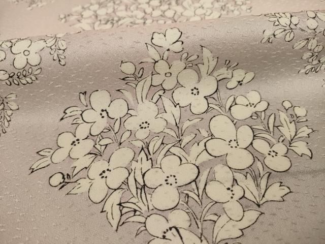 平和屋着物▽上質な小紋 花菱文 暈し染め 正絹 逸品 AAAY1179ck