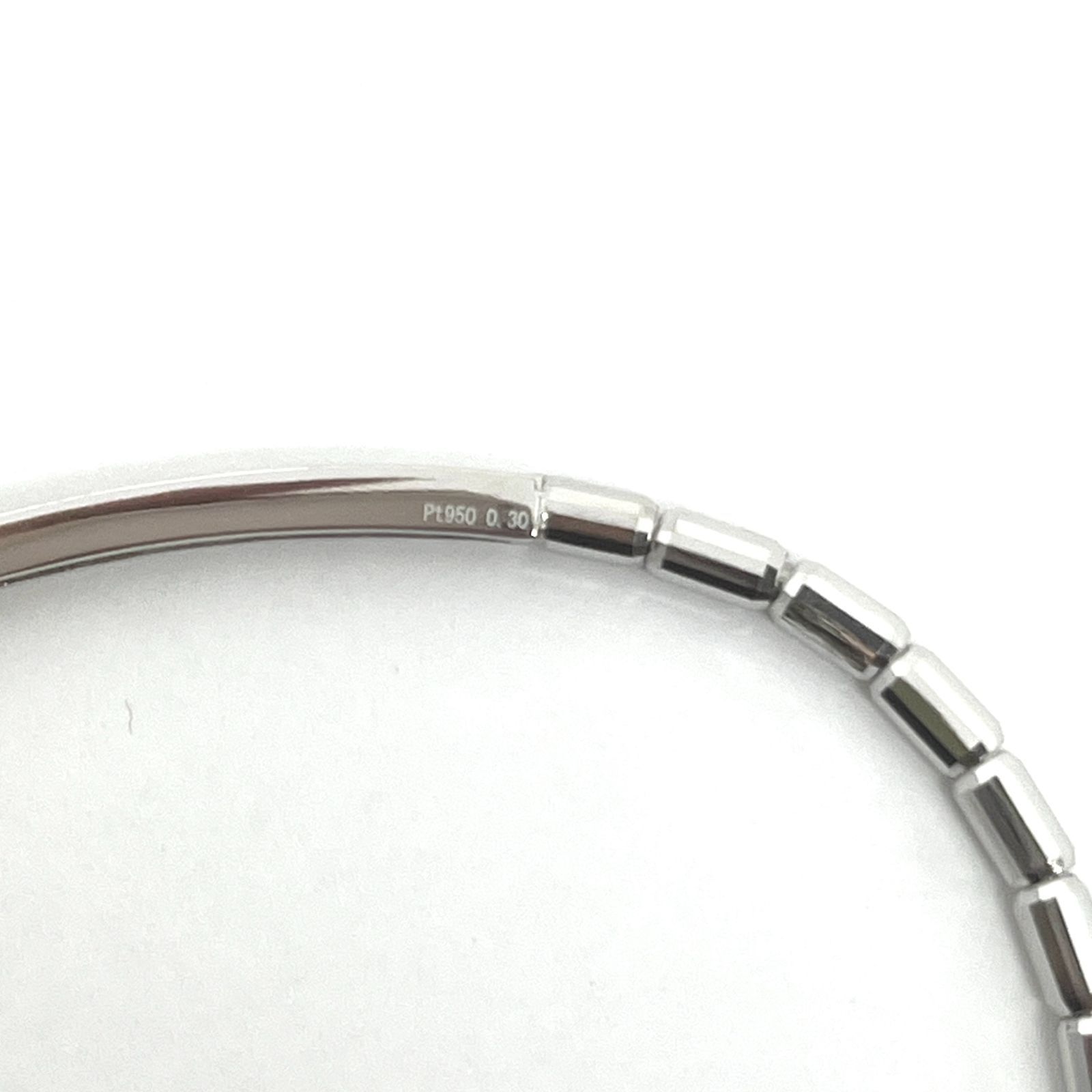 新品 ダイヤモンド 0.30ct プラチナ バングル 伸縮 ブレスレット