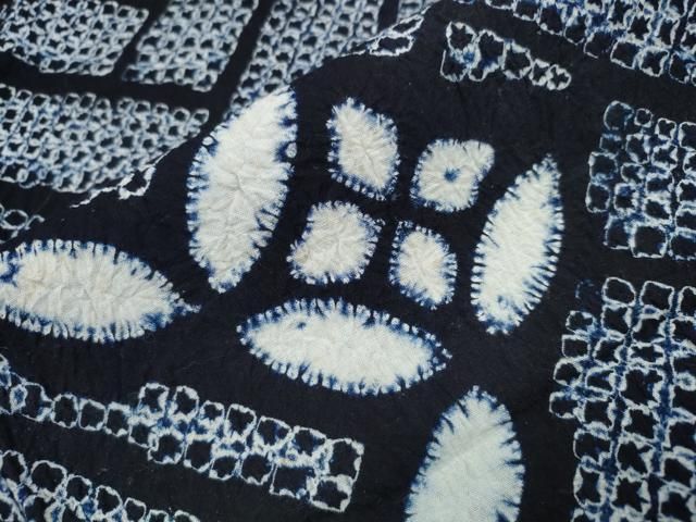 平和屋着物∴夏物 浴衣 有松鳴海絞り 檜垣七宝文 綿 逸品 CAAW0921ng  