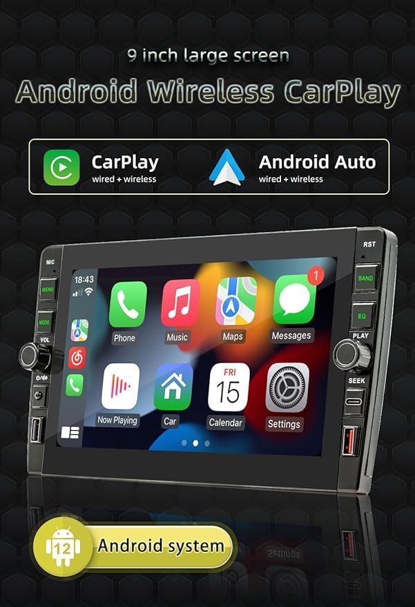インチ カーラジオ 0 タッチスクリーン オーディオ : Android | Auto ヤマダモール 、 XTevu CarPlay カーステレオシステム - プレーヤー