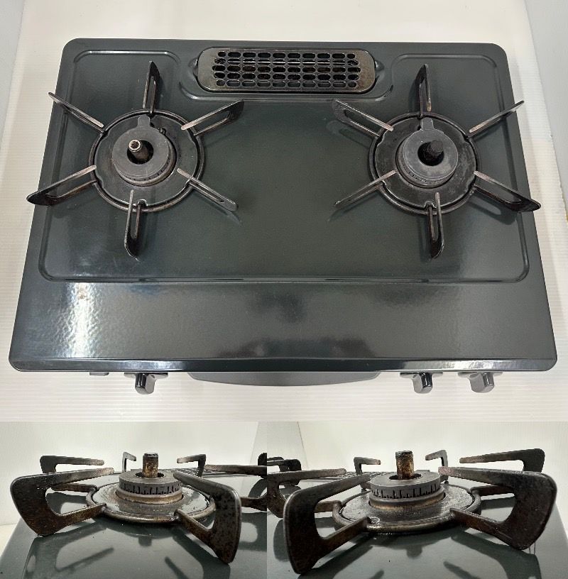 店頭引取限定】中古品 Rinnai リンナイ ガスコンロ KG34NBK LPガス用