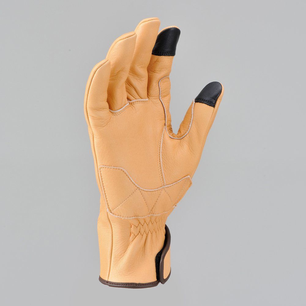 デイトナ Daytona バイク グローブ 革 牛革 春夏秋冬 日本製 上プレミアム 内縫いガンカット ロング HBG-039 ナチュラル XLサイズ 96844