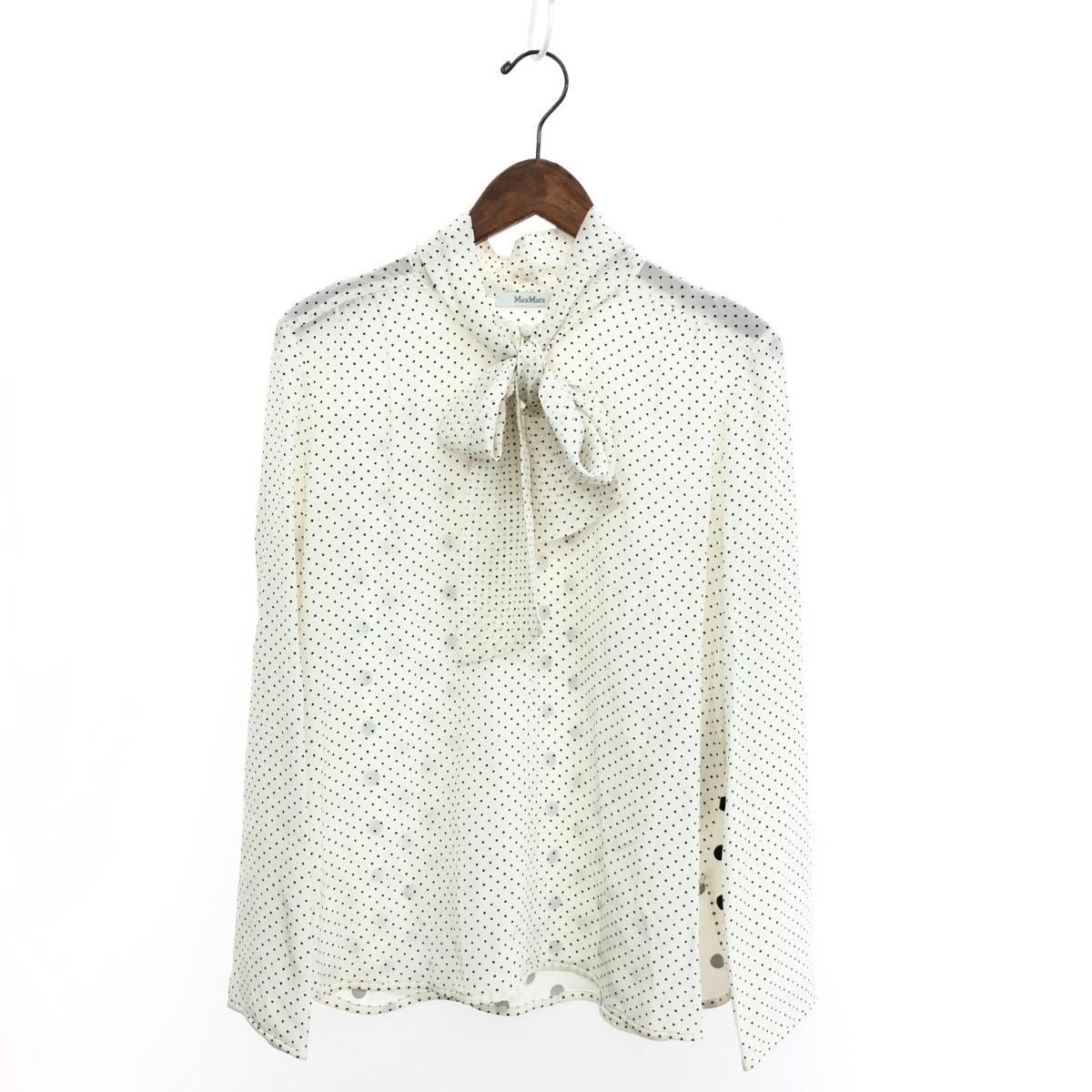マックスマーラ MAX MARA シャツ ブラウス 白タグ 絹 シルク