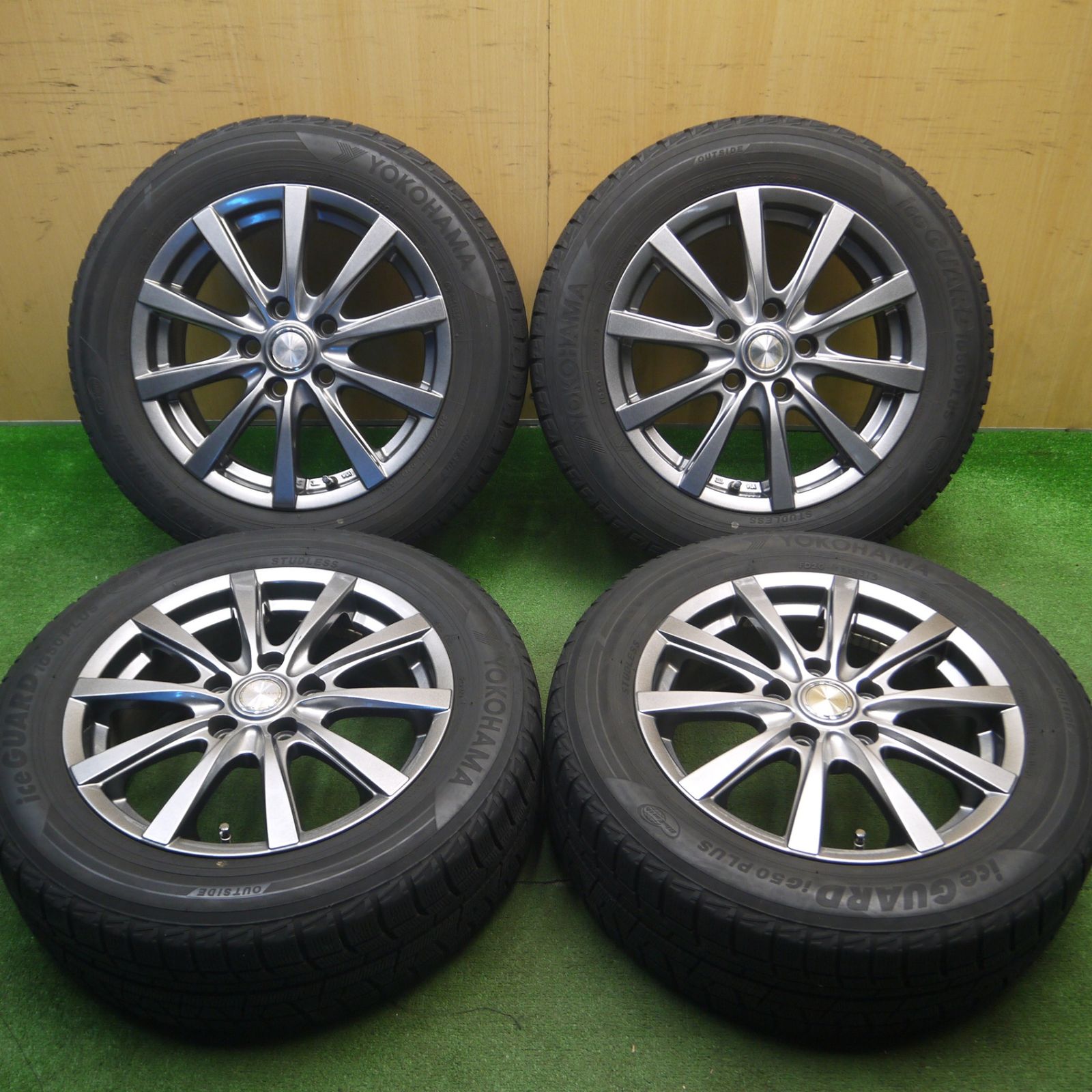 [送料無料] バリ溝！キレイ！8.5分スタッドレス 205/60R16 ヨコハマ アイスガード iG50 プラス GRASS グラス 16インチ PCD114.3/5H5022510Hス