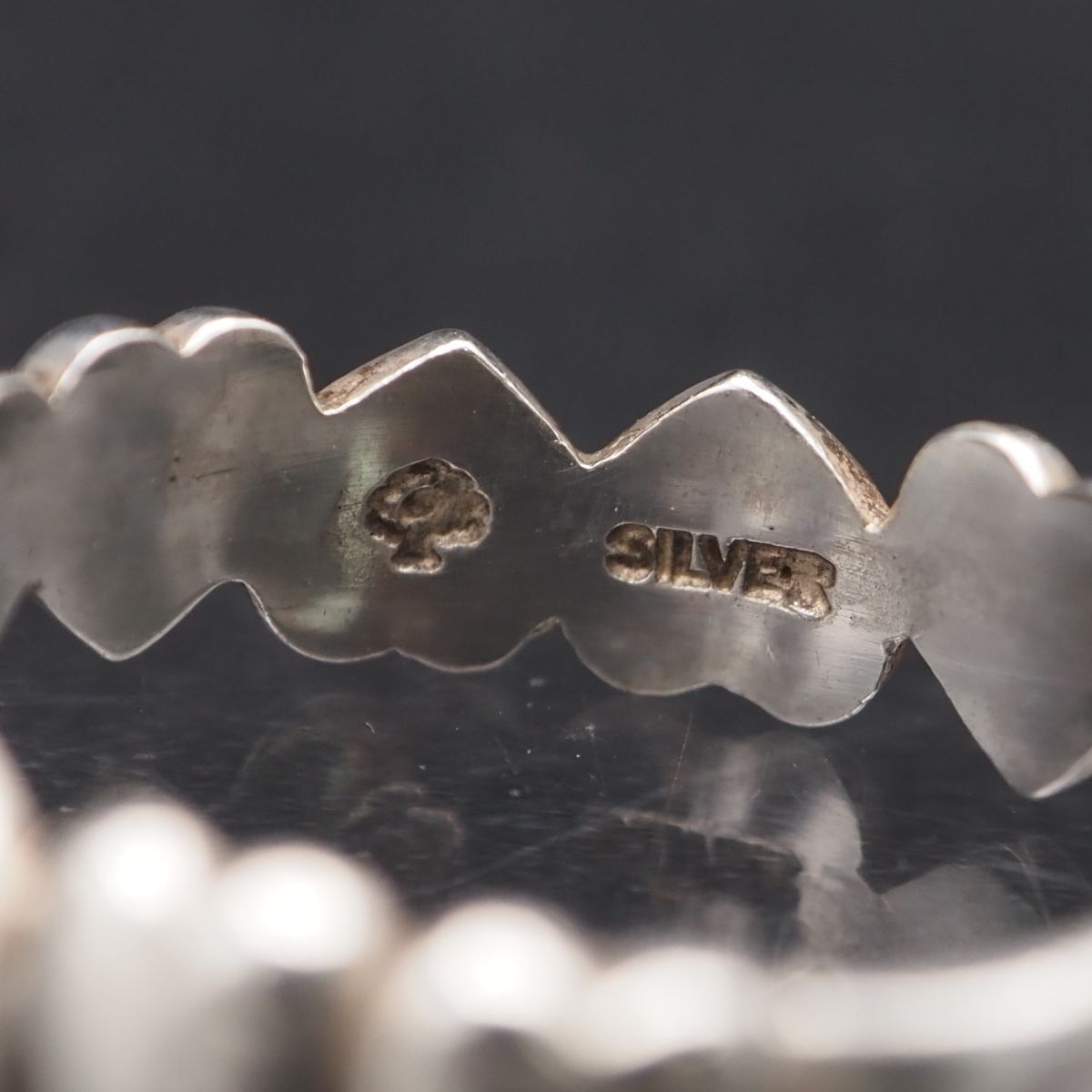 K937 ヴィンテージ SILVER刻印 リング ハート デザイン シルバー K937 ヴィンテージ SILVER刻印 リング ハート デザイン シルバー