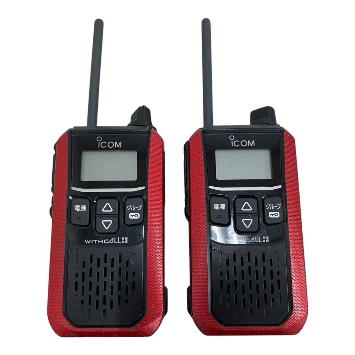 iCOM IC-4120 WITHCALL トランシーバー 無線機 レッド 2台セット M10086226