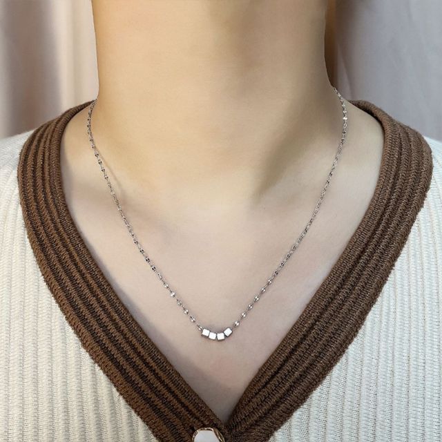 ネックレス レディース シルバー925 金属アレルギー対応ネックレス レディースネックレス 女性 人気( platinum（プラチナ）) Puliyunxiang] シルバー925 ネックレス レディース金属アレルギー対応