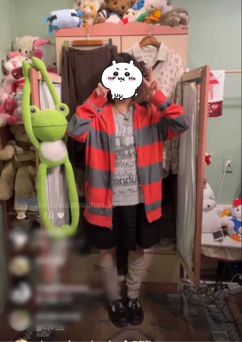 カモフラサン 락스타 ヴィンテージ コーデ