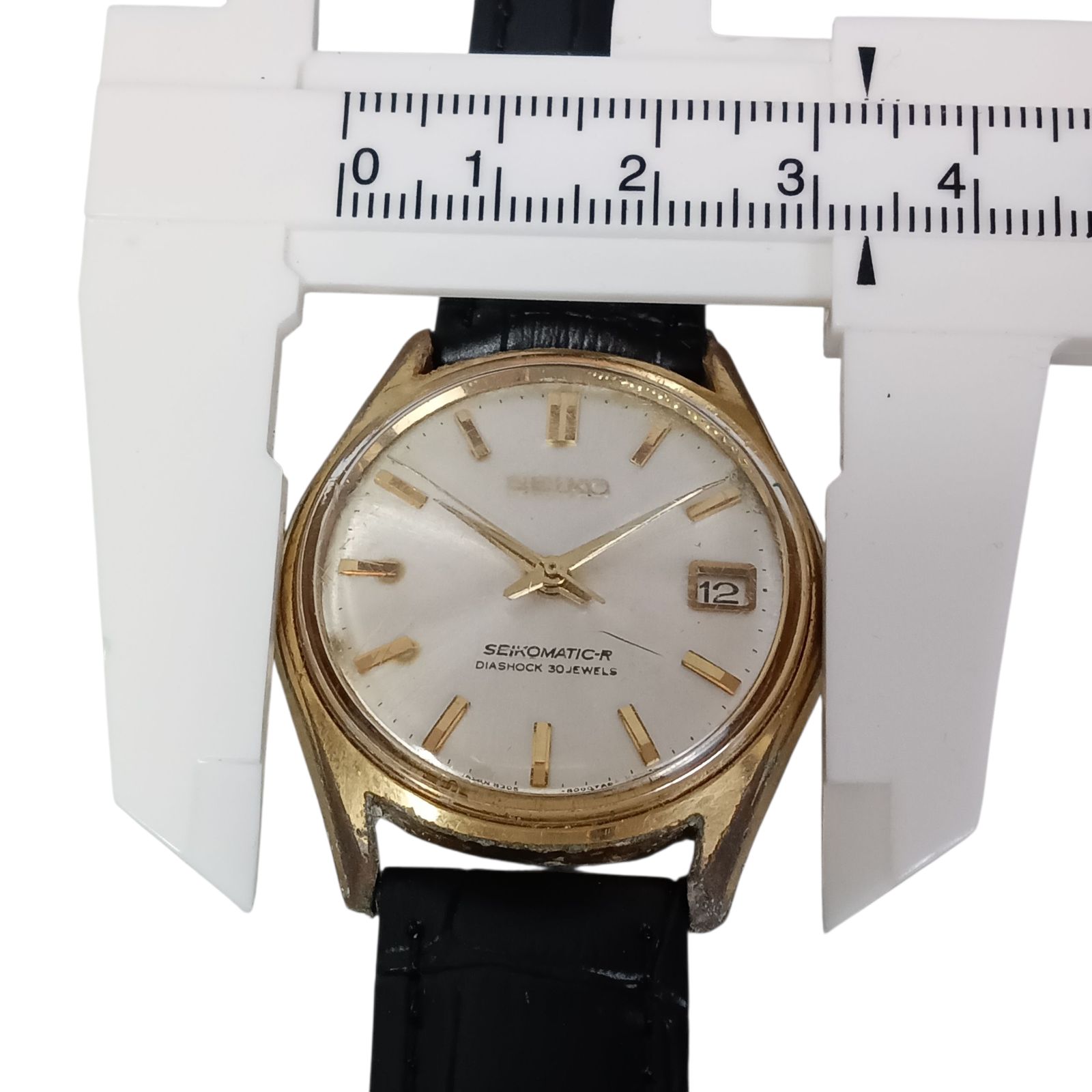 稼働 1024-1 SEIKO MATIC-R セイコー マチックR 8305-8010 メンズ腕時計 自動巻き デイト ゴールド文字盤 NICORILABO_COM