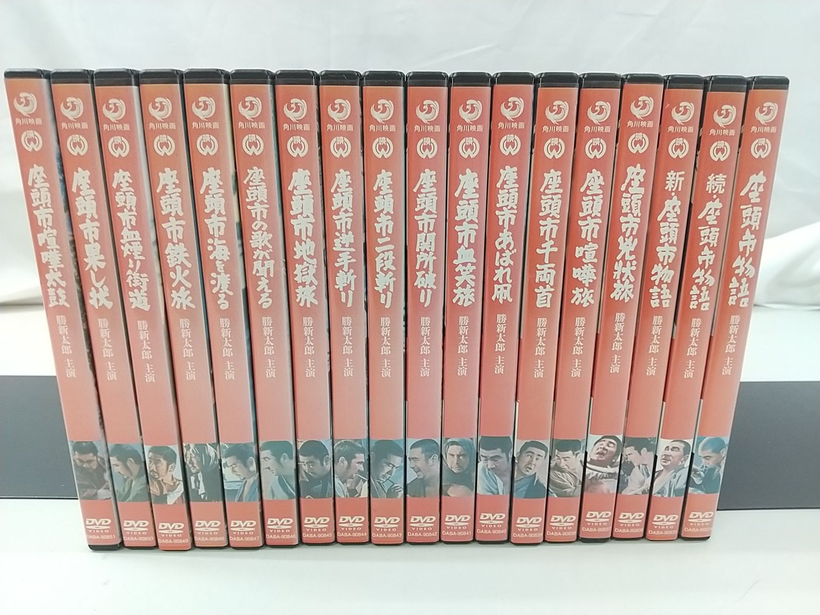 勝新太郎　座頭市 シリーズ　DVD 18巻セット 座頭市シリーズ DVD 計18巻セット 勝新太郎 大映 - メルカリ