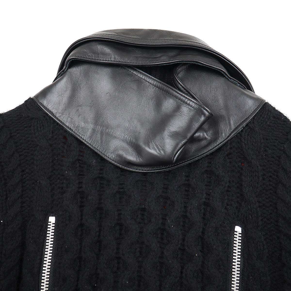 UNDER COVER アンダーカバー 13AW ニットコンビカウレザー