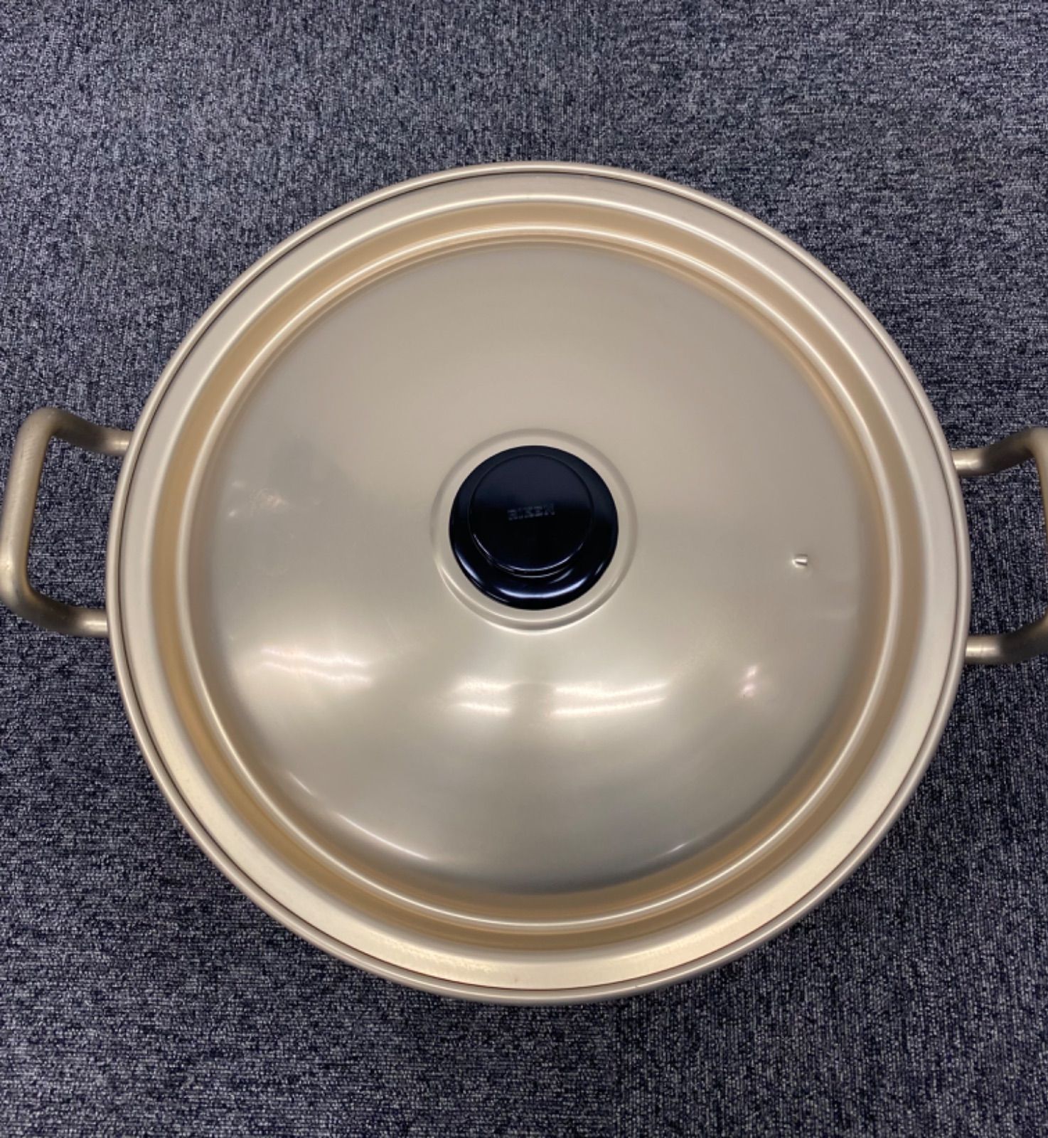 未使用品】RIKEN 大型富士鍋DX 42cm 本しゅう酸 アルミ鍋 両手鍋
