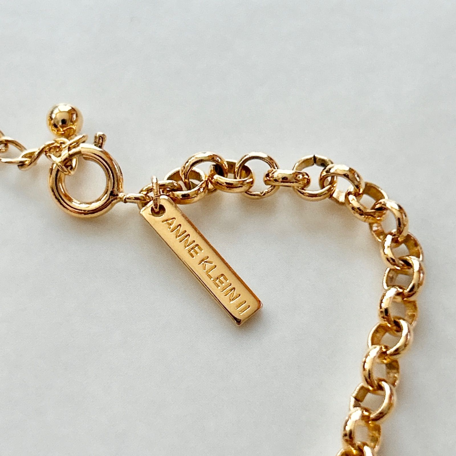 ★アンクライン★ANNE KLEIN★ブレスレット★Bracelet★ゴールド★ ANNE KLEINアンクライン ボリューム チェーン ブレスレット