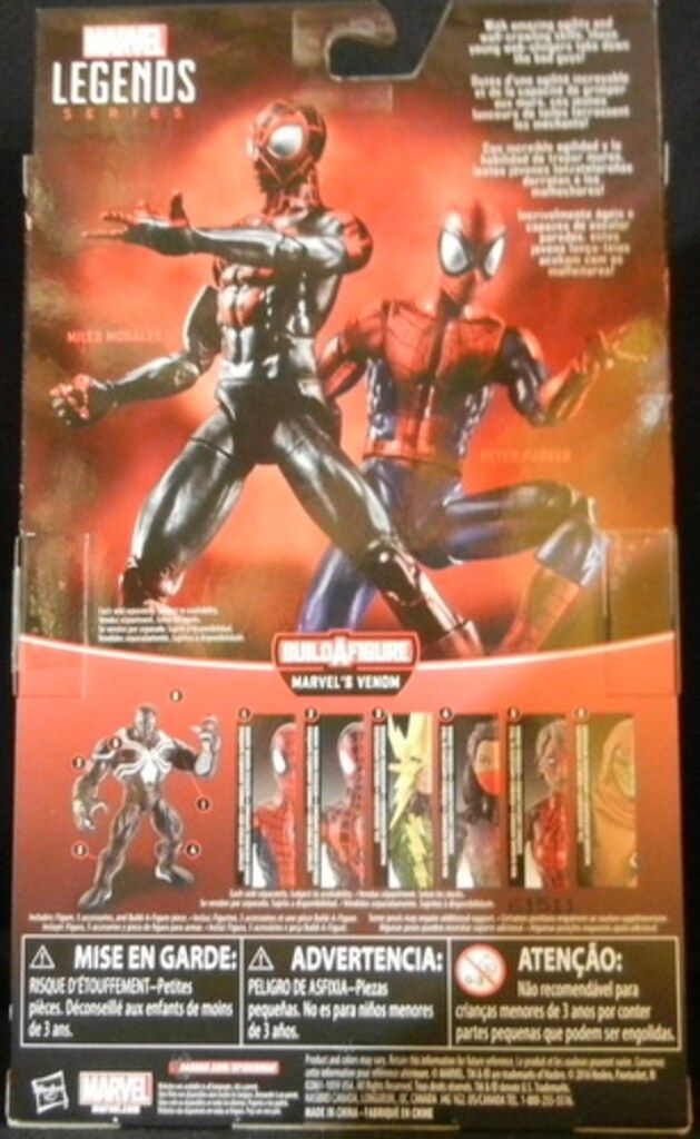 HASBRO MARVELS VENOM SPIDER MAN MILES MORALES / ULTIMATE SPIDER MAN 6インチ