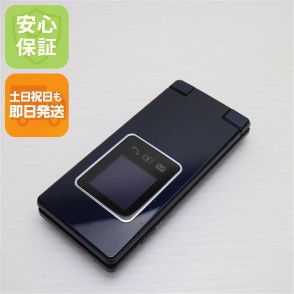 SHARP - 美品 505SH ネイビー 本体 白ロム 美品 505SH かんたん携帯9 ネイビー 白ロム ガラケー SOFTBANK