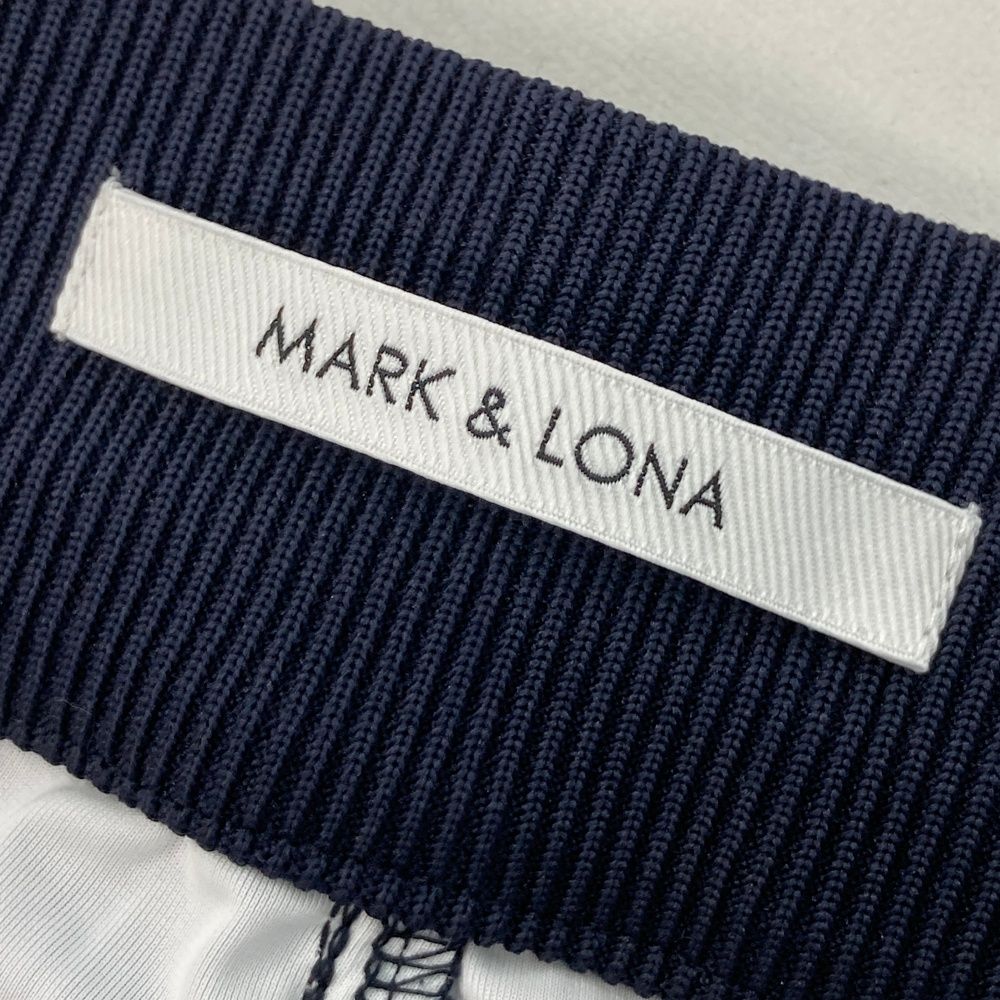 サイズ：M MARK&LONA マークアンドロナ  レースショートパンツ  ネイビー系 [240001285161] ゴルフウェア レディース ストスト サイズ：M MARK&LONA マークアンドロナ レースショートパンツ