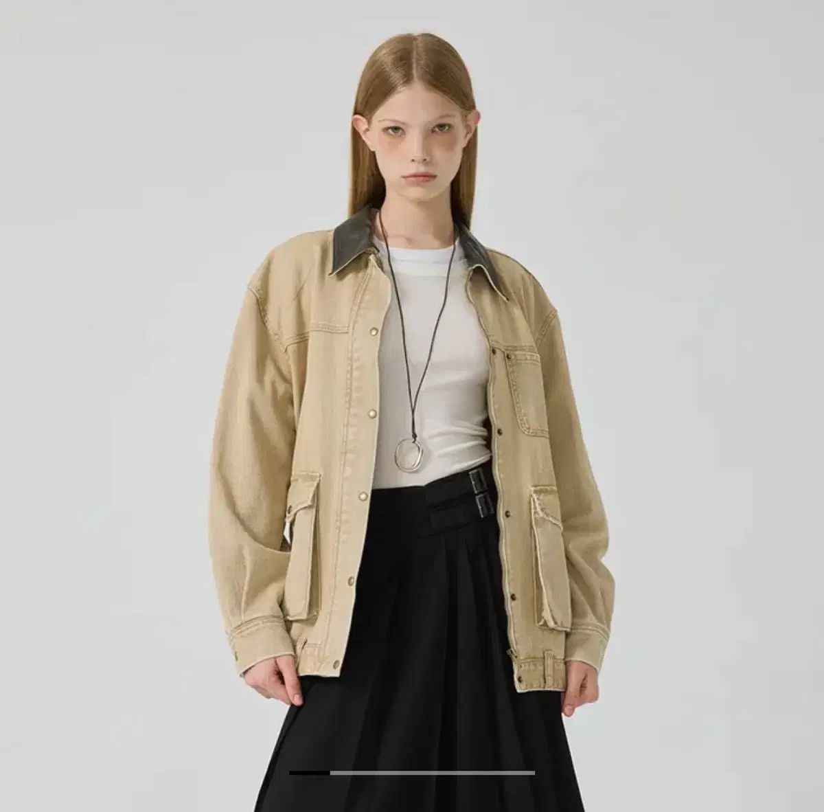 U-sentic デニムアウター ベージュ 1サイズ NICORILABO_COM