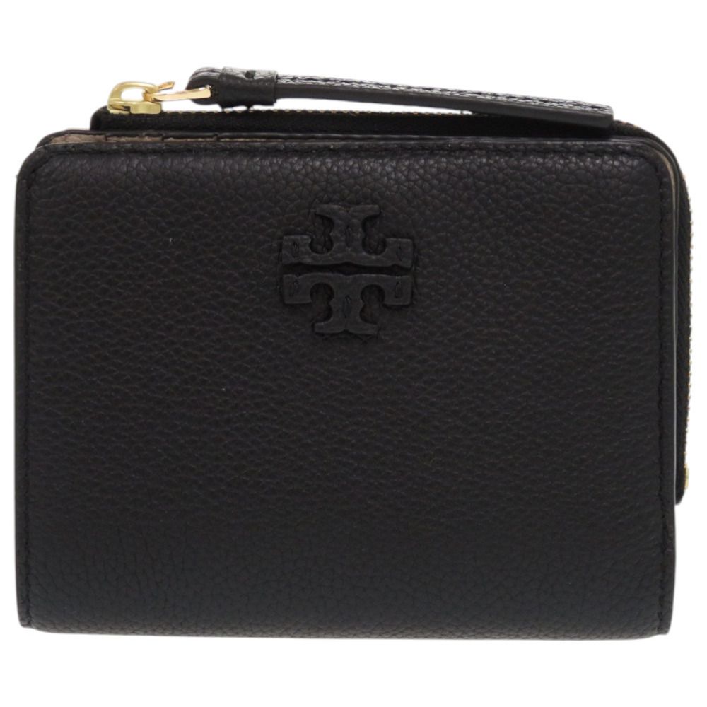 トリーバーチ マックグロー 158904 001 レザー ブラック 黒 二つ折り財布 0666 Tory Burch