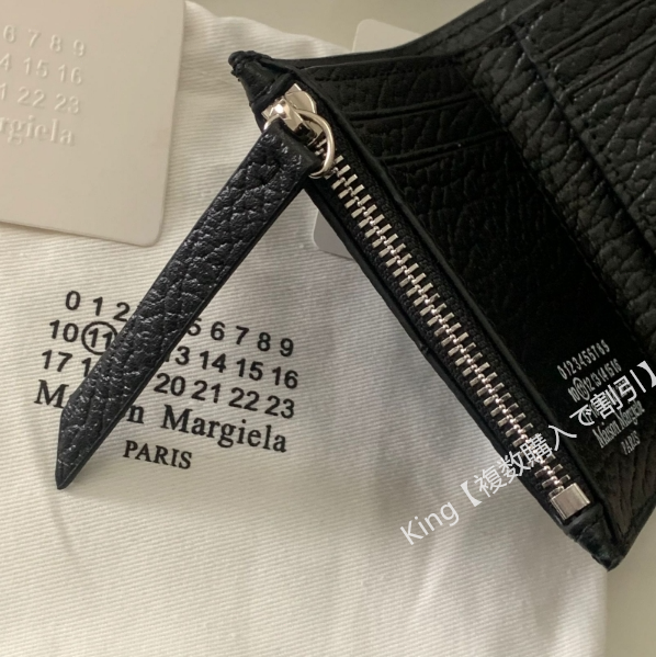 [新品]Maison Margiela メゾンマルジェラ 三つ折り財布 ブラック