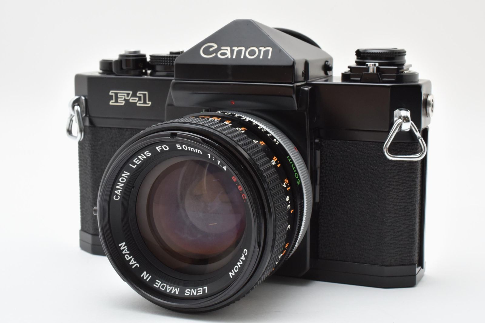 美品】Canon／キヤノン F-1 前期 ブラック ボディ + FD 50mm F1