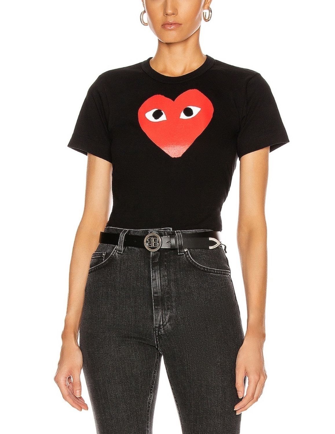 COMME des GARCONS レディース ハートプリント Tシャツ - メルカリ