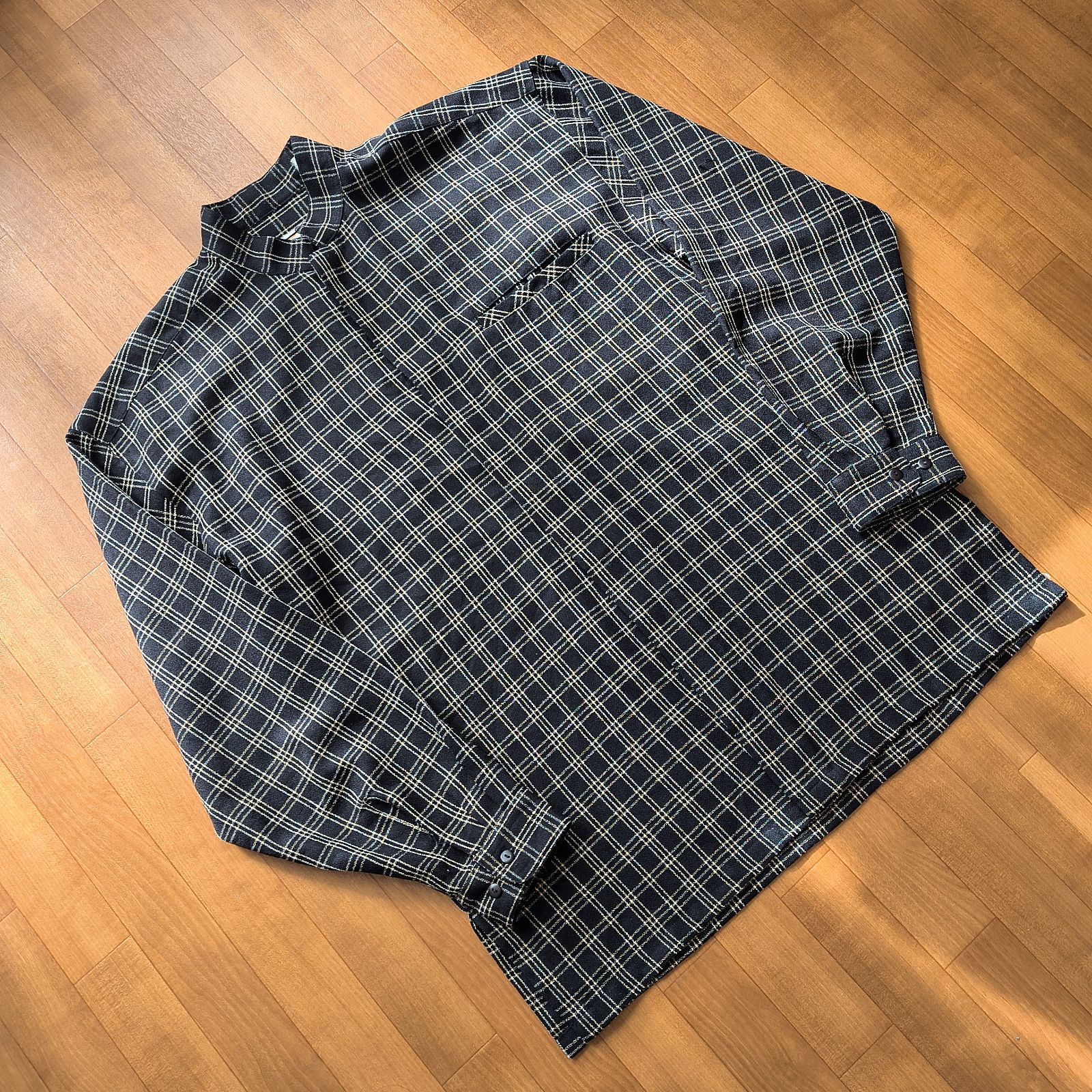 Romanelli Stand Collar Check Shirt Jacket [M010021]