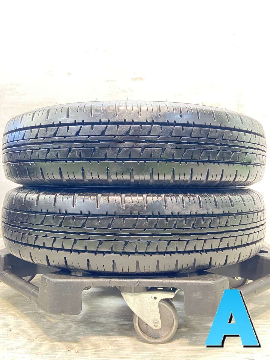 155/80R14 88/86LT nダンロップ VAN01 n中古タイヤ サマータイヤ 2本セットn s14240612065