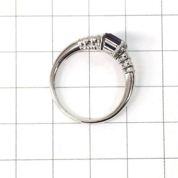 クレサンベール Pt950 再結晶 アレキサンドライト ダイヤモンド リング 