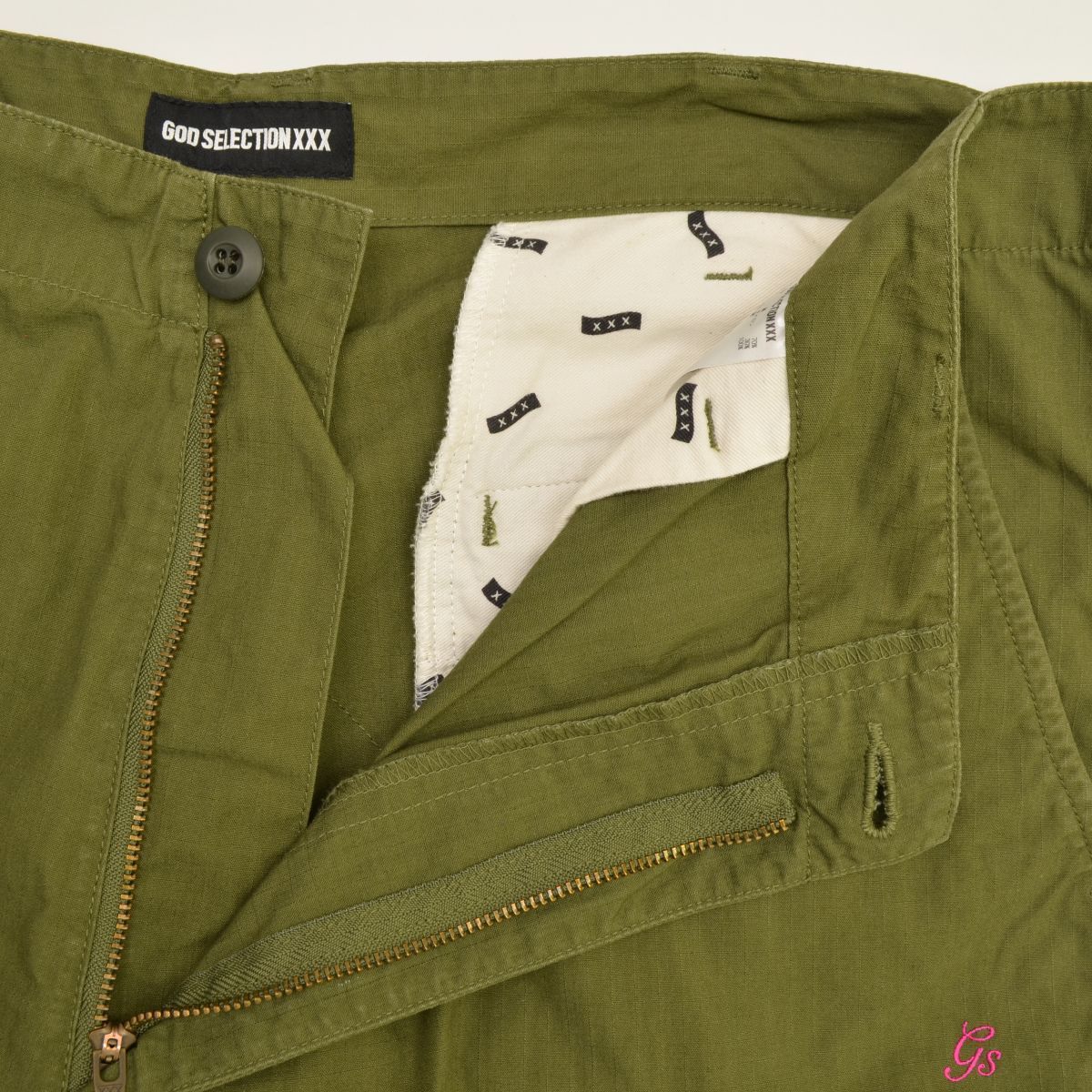 GOD SELECTION XXX カーゴパンツ M カーキ