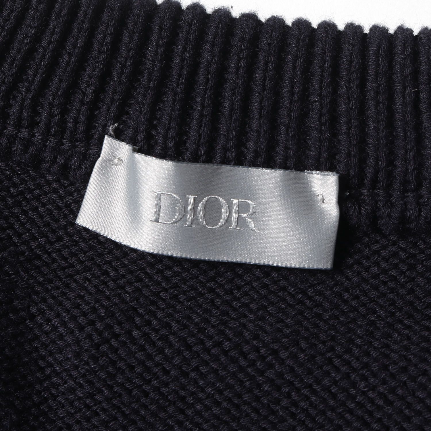 Dior HOMME ディオールオム ニット サイズ:S 21AW オブリークライン クルーネック コットン ニット セーター OBLIQUE  SIDE LINE CREWNECK SWEATS 113M638AT187 ダークネイビー 紺 イタリア製 - メルカリ