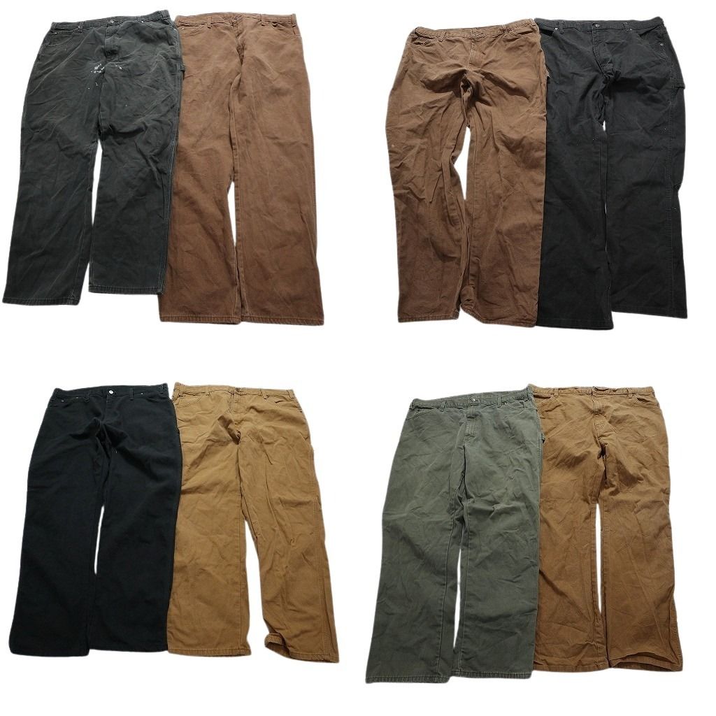 古着卸 ディッキーズ Dickies ダック ペインター パンツ 8枚セット メンズ 40 カーペンターパンツ ワーク 古着 NB1631