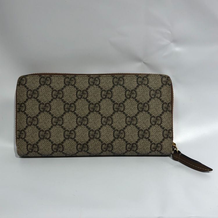 GUCCI グッチ GGスプリーム バタフライ 蝶 刺繍 ラウンド