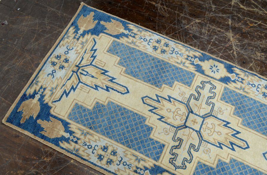 新作期間限定割引実施中! 蔵A4876ｍ 古い緞通 段通 敷物 絨毯 木綿 堺赤穂鍋島