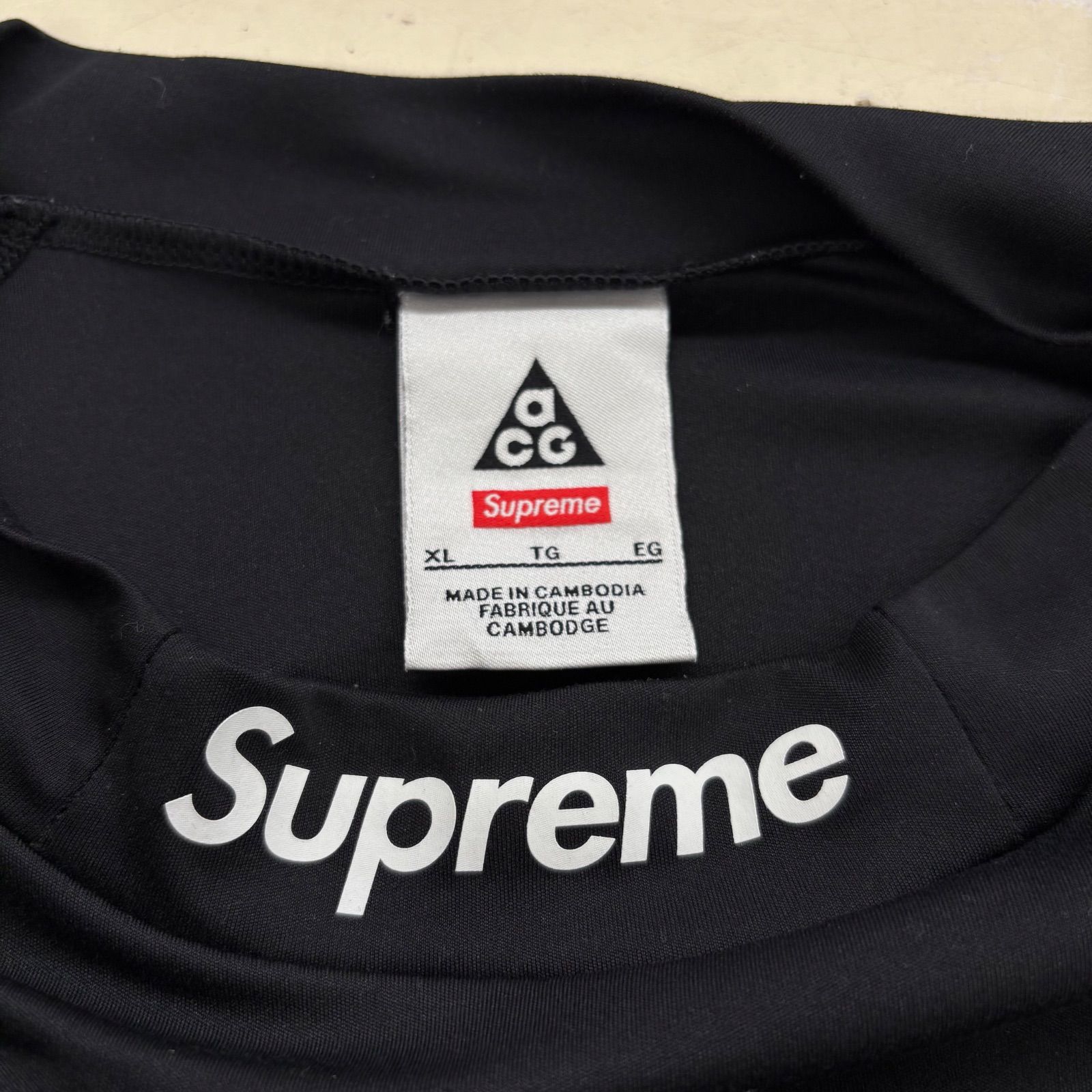 68.SUPREME × NIKE ACG 22FW JERSEY BLACK XLサイズ【併売品】 - メルカリ
