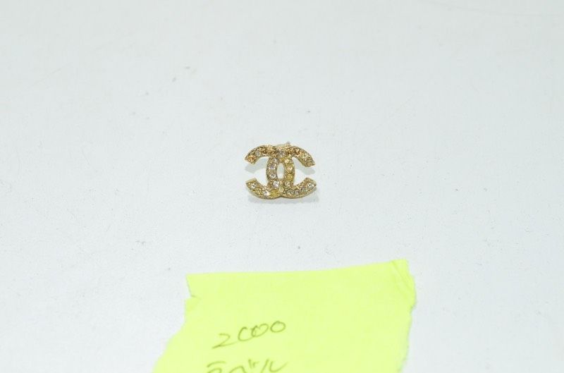 送料無料 シャネル CHANEL ピアス ココマーク ストーン ゴールドカラー 片耳用 アクセサリー