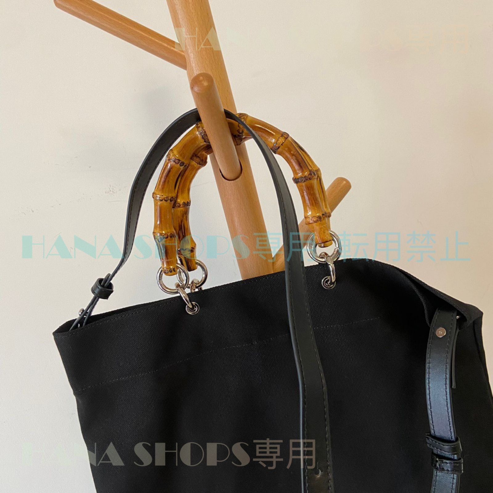 人気 美品 JIL SANDER ジルサンダー BAMBOO SHOPPER SQUARE ファッション レディース 2way バッグ バンブーハンドル ロゴプリント トートバッグ ハンドバッグ ショルダーバッグ ブラック