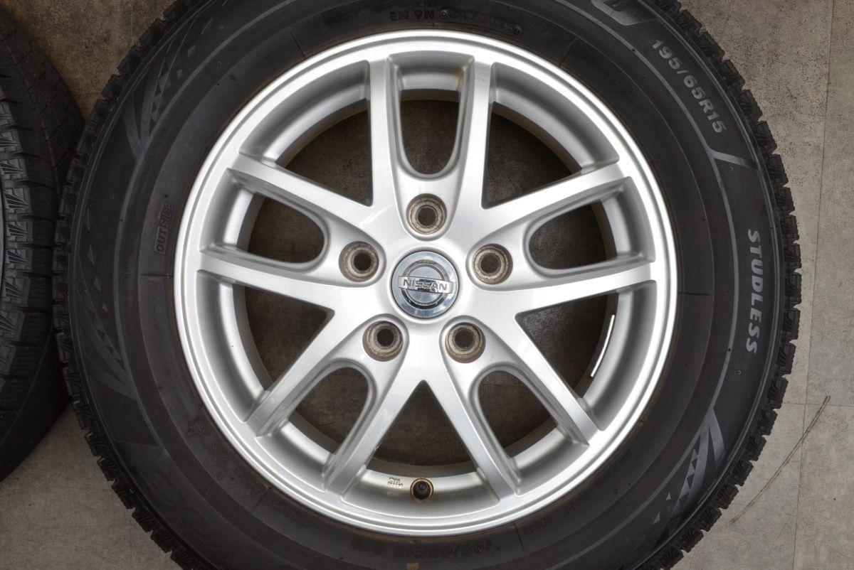 車 【2023年製 バリ溝 VRX3付】ニッサン 純正 エスティーロ 15in 5.5J +45