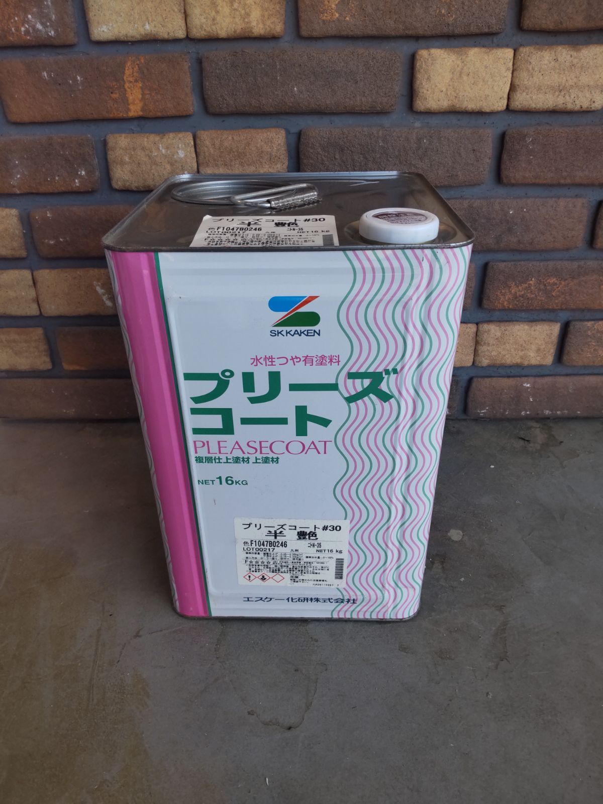 エスケー プリーズコート＃30 半艶 N-35 16kg 未開封 塗料 上塗材 