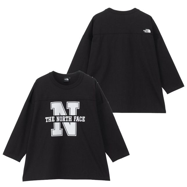 THE NORTH FACE スリークォーター TNF ロゴ Tシャツ THE NORTH FACE カットソー  Tシャツスリークォーターフットボールティーユニセックス大人 THE NORTH FACE FACE( ザ・ノース・フェイス) NT82433 メンズ  スリークォーターTNFロゴティー 七分丈 Tシャツ アウトドア ... [ザノースフェイス] カットソー Tシャツ スリークォーターフットボールティー