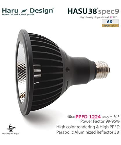 特価セール】HaruDesign 植物育成LEDライト HASU38 spec9 6K 白色系