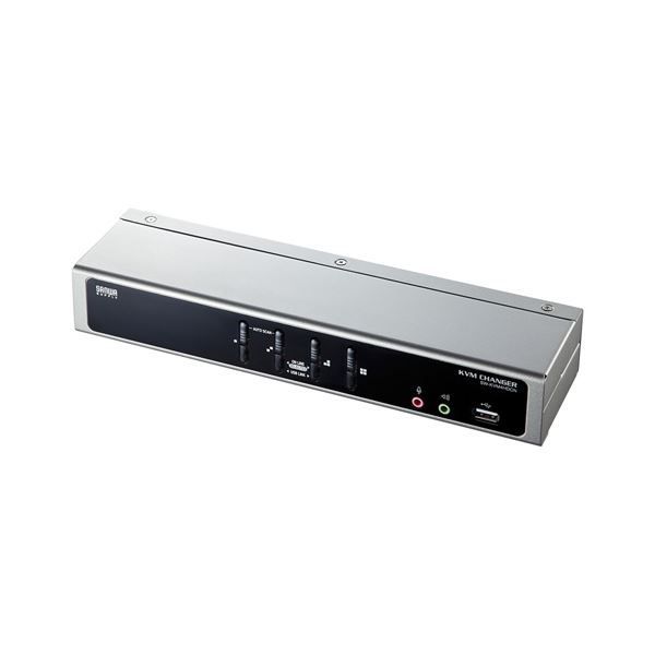 サンワサプライ デュアルリンクDVI対応パソコン自動切替器 4 1 SW-KVM4HDCN