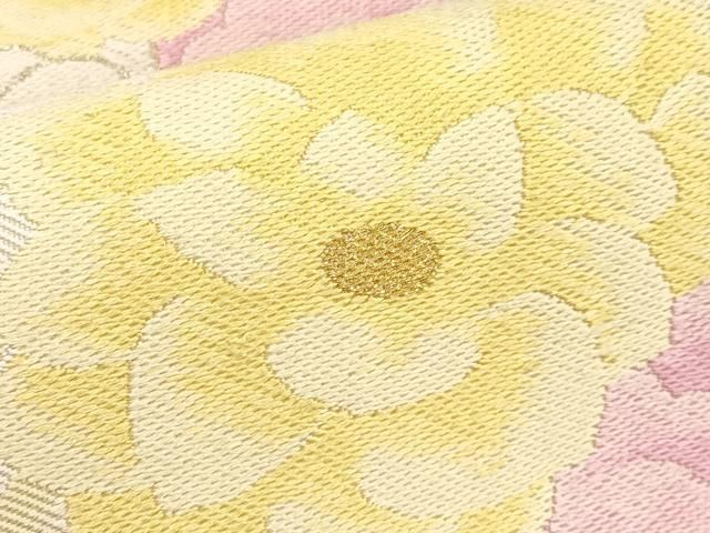 平和屋本店□極上 松田聖子 SEIKOMATSUDA 六通柄袋帯 唐織 舞花文 金糸