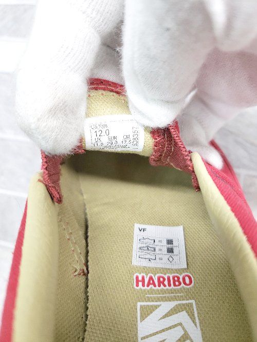 ◇ ◎ Θ VANS ヴァンズ × Haribo キッズ スニーカー シューズ サイズ17.5㎝ レッド 女の子 P  【1409090042027】